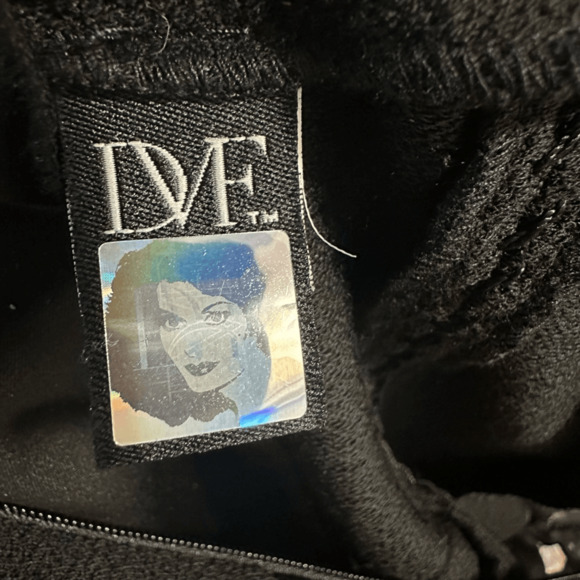 Diane Von Furstenberg Bodycone Bandage Wool Midi Dress Sz 4 Old Money Minimalist - Picture 12 of 12